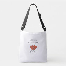 “Love is in the Air” Cute Hugging Hearts Tote Bag