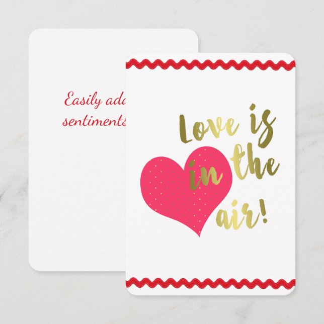 Love is in the Air! Cute Valentine (Front/Back)