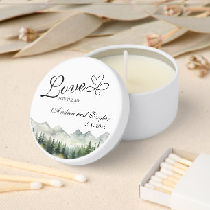 Love is in the Air Elegant Wedding Mini Candle Favors
