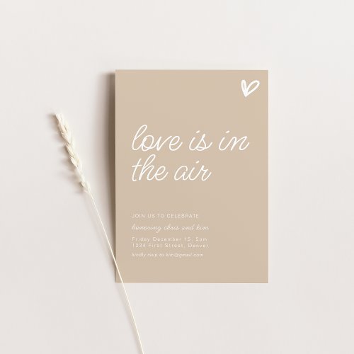 Love Is In The Air Engagement Party Invite