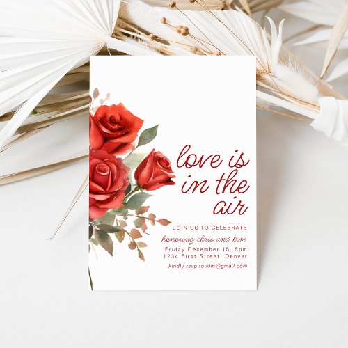 Love Is In The Air Engagement Party Invite