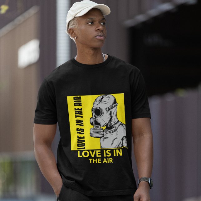 Love Is In The Air Gas Mask - Anti Valentine's Day T-Shirt (Creator Uploaded)