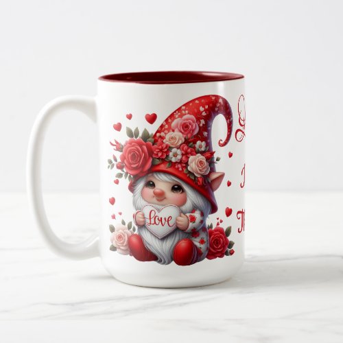 Love Is In The Air Gnomes Two_Tone Coffee Mug