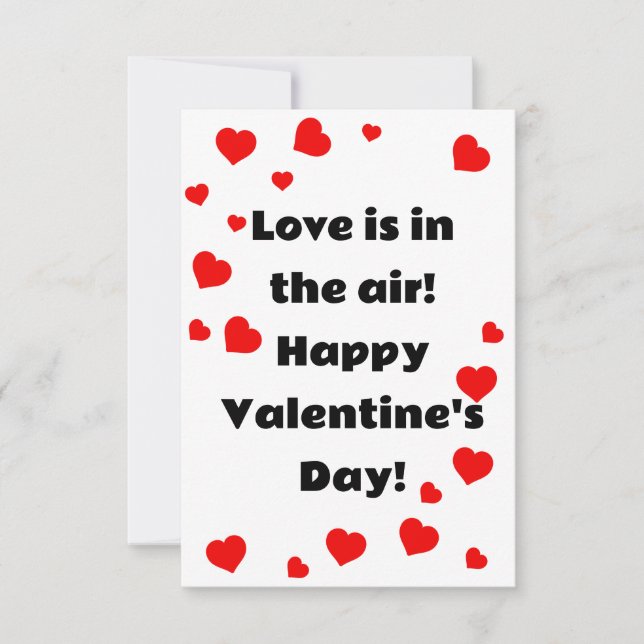 Love is in the air! Happy Valentine's Day Card (Front)