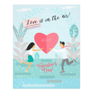 "Love is in the Air!" Happy Valentine's Day Modern Photo Print
