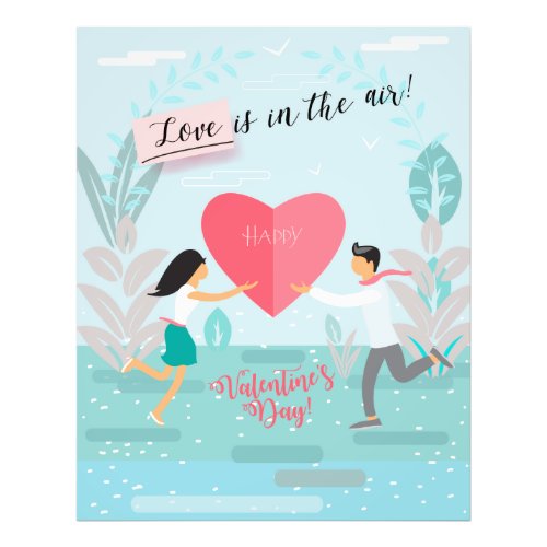 Love is in the Air Happy Valentines Day Modern Photo Print