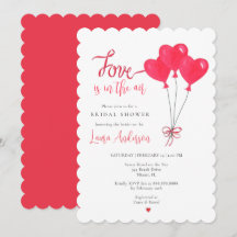 Love is in the Air Heart Balloons Bridal Shower