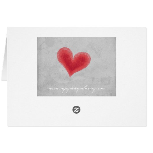 Love is in the air heart card (Back Horizontal)