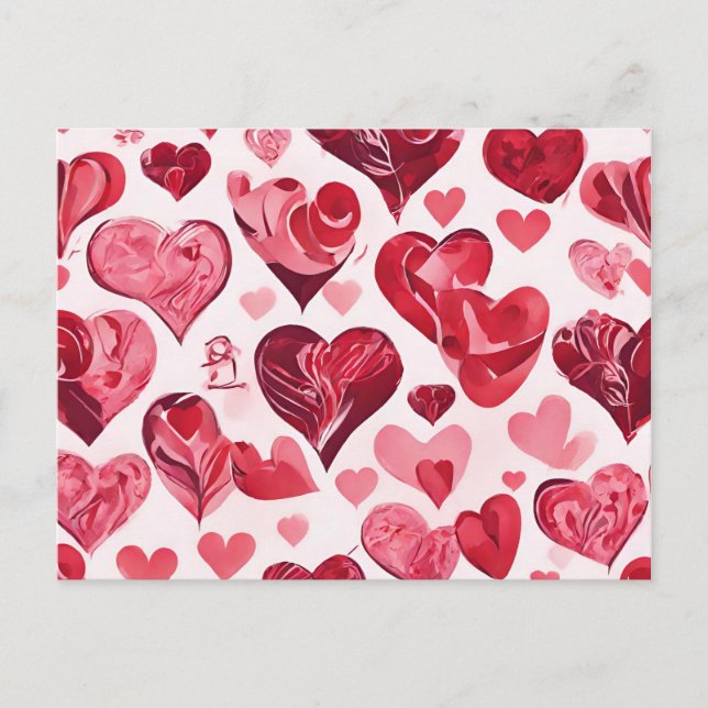 Love is in the Air- heart design  Postcard (Front)