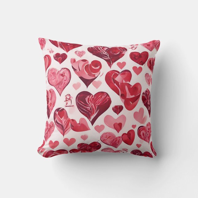 Love is in the Air- heart design  Throw Pillow (Front)