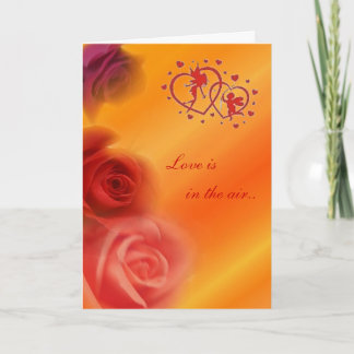 Love Is In The Air Holiday Card