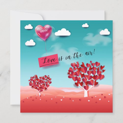Love is in the Air Holiday Card