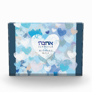 LOVE IS IN THE AIR Jewish Wedding Anniversary  Photo Block