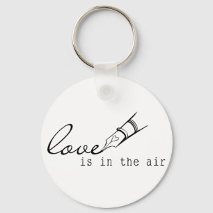 love is in the air keychain