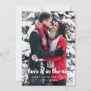 Love is in the air modern Valentine's day card