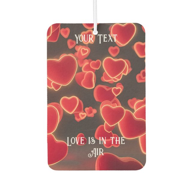 Love is in the Air Red Heart Freshener (Front)