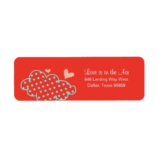 Love is in the Air Return Address Labels