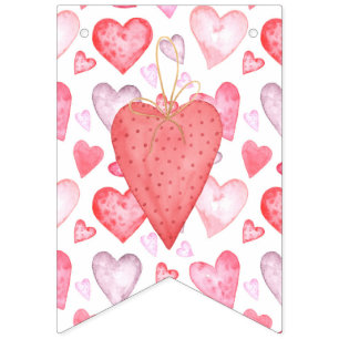 Love is in the Air: Romantic  Bunting Flags