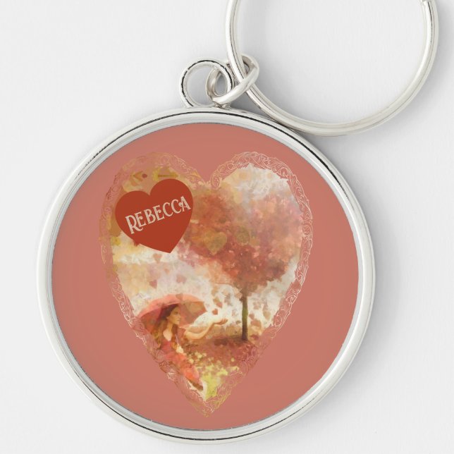 Love is in the Air - Romantic Fantasy Art Keychain (Front)