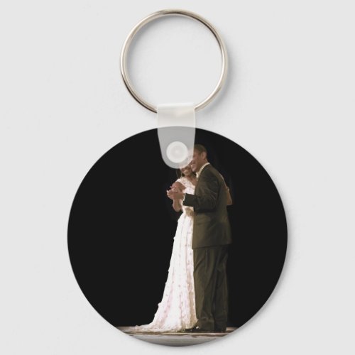 Love is in the Air The First Couple Dancing Keychain