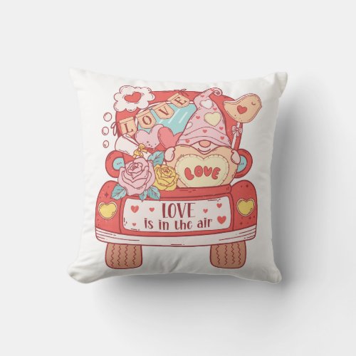 Love Is In The Air Throw Pillow