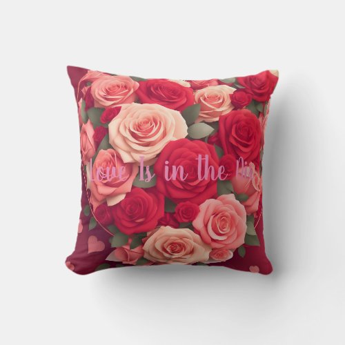 Love Is in the Air  Throw Pillow