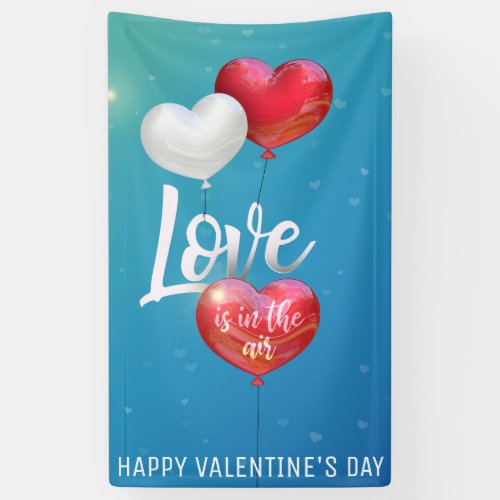 Love Is In The Air Valentine Balloons _ Banner