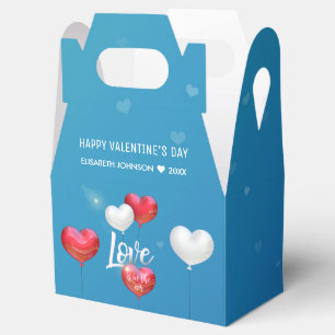 Love Is In The Air Valentine Balloons - Favor Box