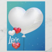 Love Is In The Air Valentine Balloons - Letterhead (Front)