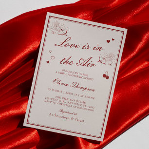 Love is in the Air Valentine Bridal Shower Invitation