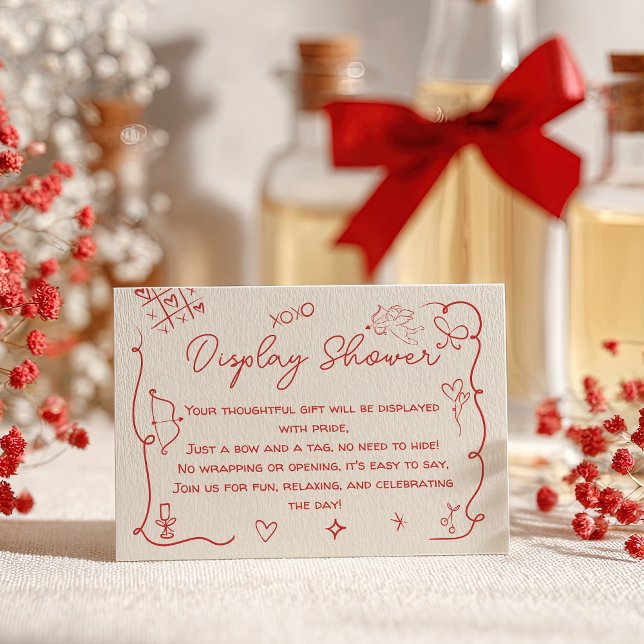 Love is in the Air Valentine Display Bridal Shower Enclosure Card (Love is in the Air Valentine Display Bridal Shower Enclosure Card)