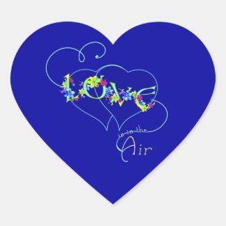 Love Is In The Air Valentine Sticker