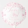 Love Is In The Air Valentine's Day Bridal Shower Balloon