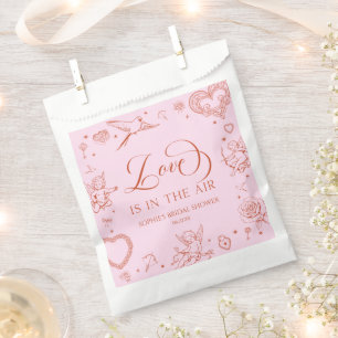 Love Is In The Air Valentine's Day Bridal Shower Favor Bag