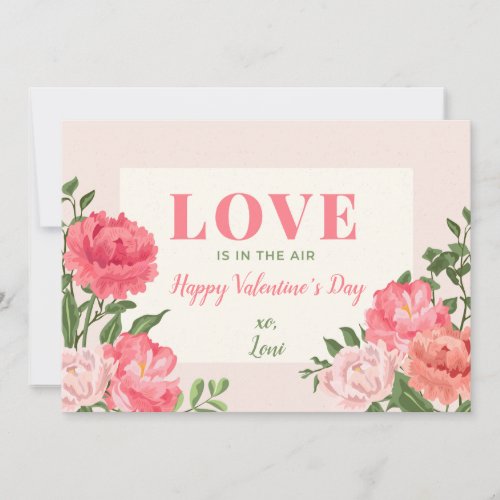 Love is in the Air Valentines Day Card