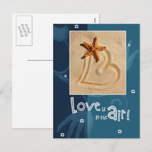 Love is in the Air. Valentine's Day Holiday Postcard