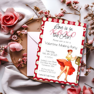 Love is in the Air Valentine's Day Invitation