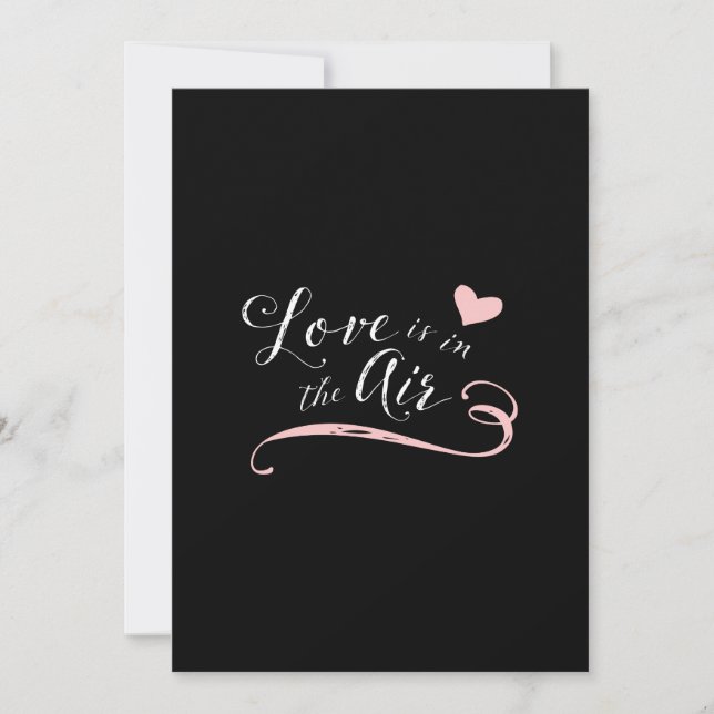 Love is in the Air - Valentine's Day or Wedding Invitation (Front)