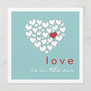 Love is in the Air Valentines Day Party Invitation