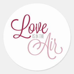 Love is in the Air Valentine's Day Sticker Seal
