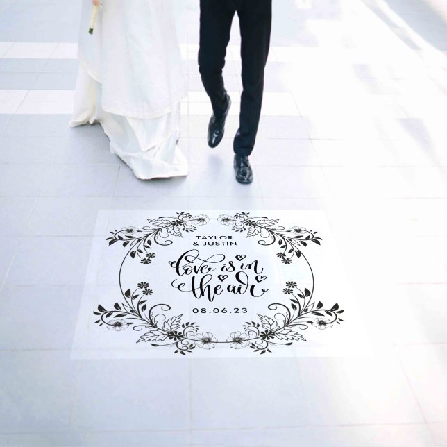 Love is in the Air Wedding Floor Decals (Wedding)