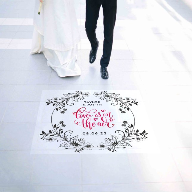 Love is in the Air Wedding Floor Decals (Wedding)