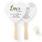 Love is in the Air Wedding Program Fan