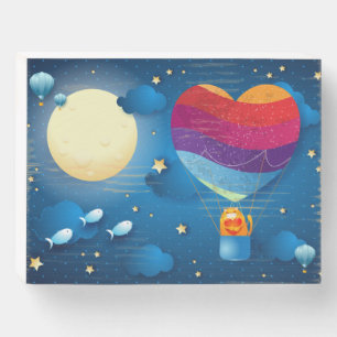 Love is in the air wooden box sign