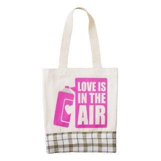 Love Is in The Air Zazzle HEART Tote Bag