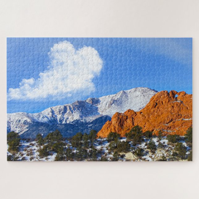 Love is in the Clouds...  Poster Jigsaw Puzzle (Horizontal)