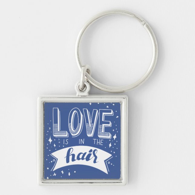 Love Is In The Hair Keychain (Front)