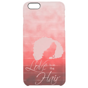Love is in the Hair Red Clear iPhone 6 Plus Case