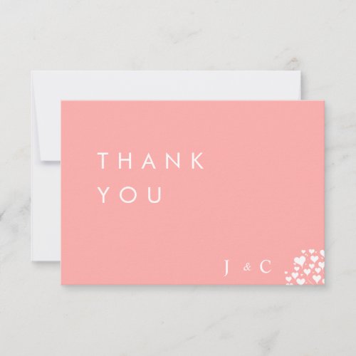 Love is in the Tree Minimalist Wedding Thank You Card