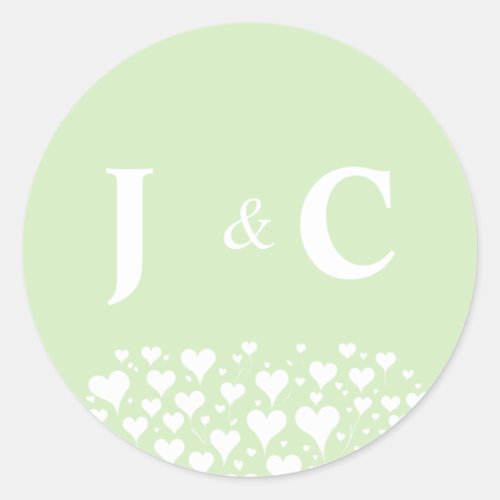 Love is in the tree wedding classic round sticker